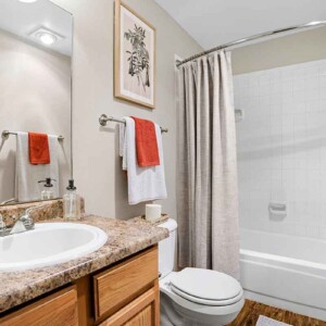 bathroom with view of shower