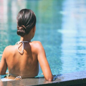 Girl in pool