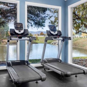 fitness center with a view