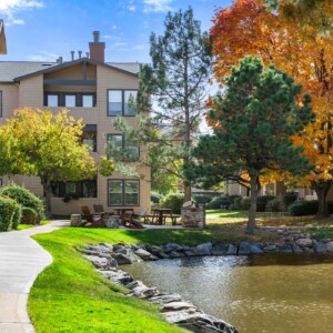 Fall view of the property grounds
